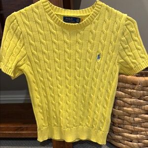 Yellow Cable Knit Sweater by Polo Ralph Lauren